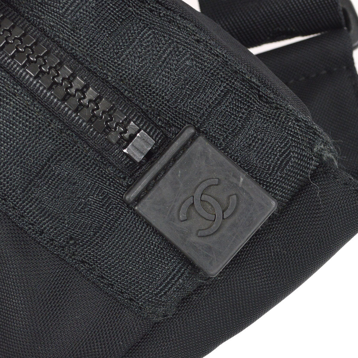 CHANEL 2003-2004 Sport Line Bum Bag Black
