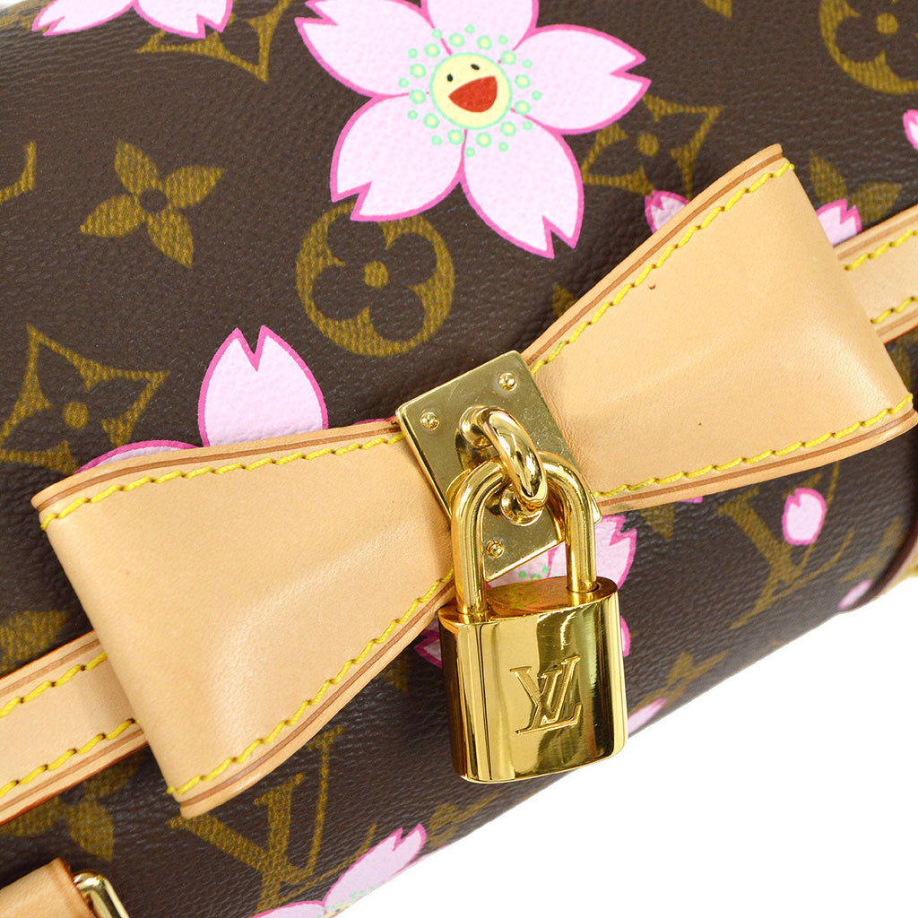 LOUIS VUITTON 2000s PAPILLON MONOGRAM CHERRY BLOSSOM M92009
