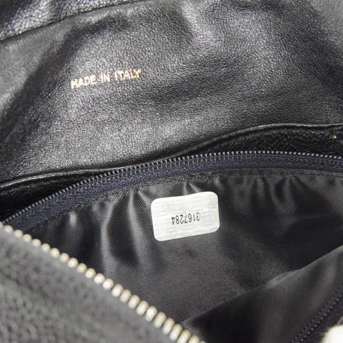 CHANEL 1994-1996 Triple CC Camera Bag Large Black Caviar