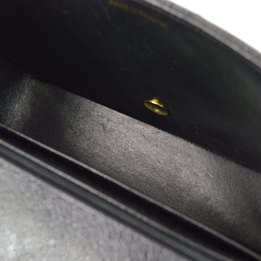 CHANEL Medium Diana Chain Shoulder Bag Black Caviar