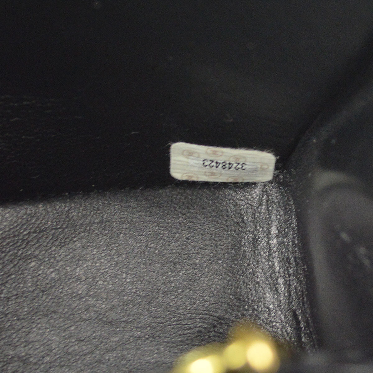 CHANEL Medium Diana Chain Shoulder Bag Black Caviar