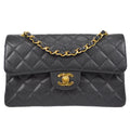 CHANEL 2000-2001 Classic Double Flap Small Black Caviar