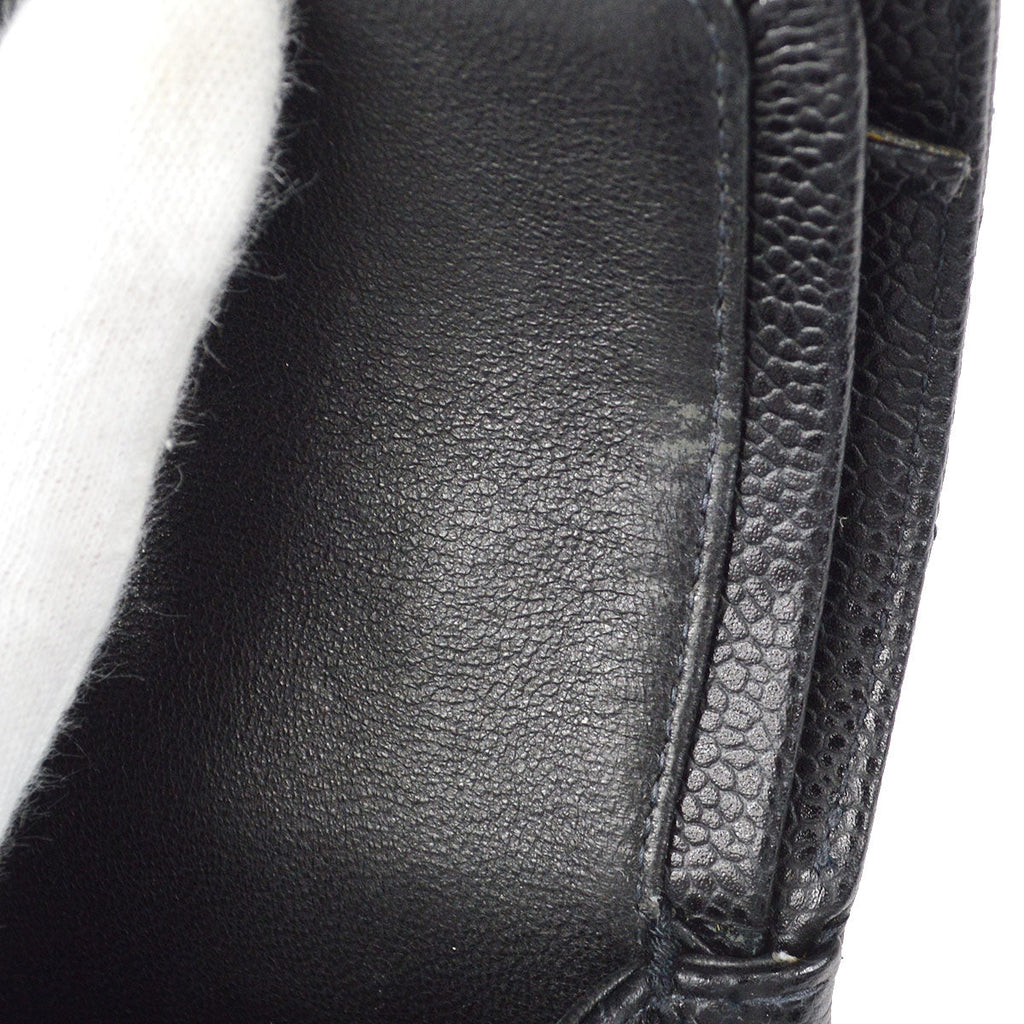 CHANEL 2000-2001 Classic Double Flap Small Black Caviar