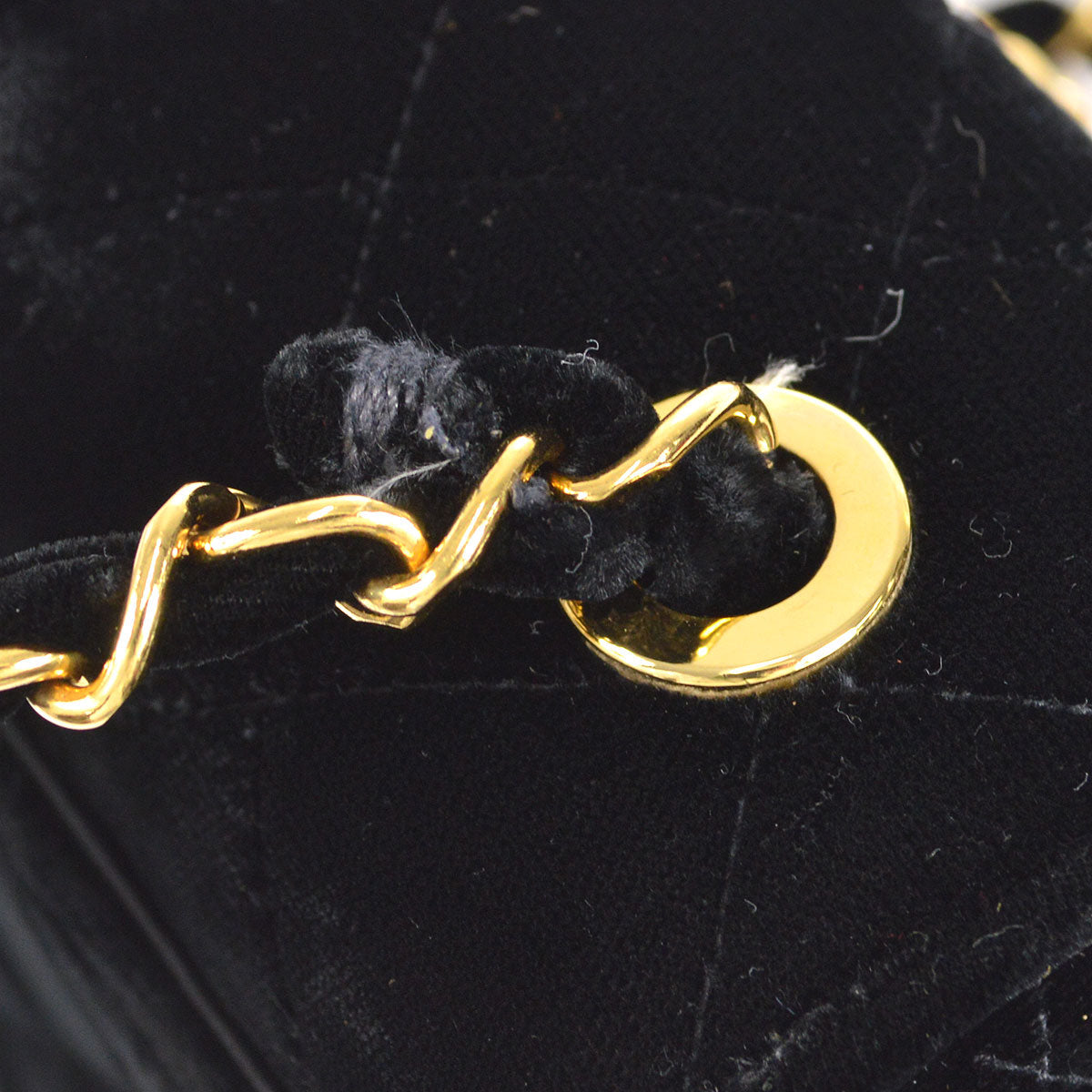 CHANEL 1991-1994 Cube Flap Mini Black Velvet