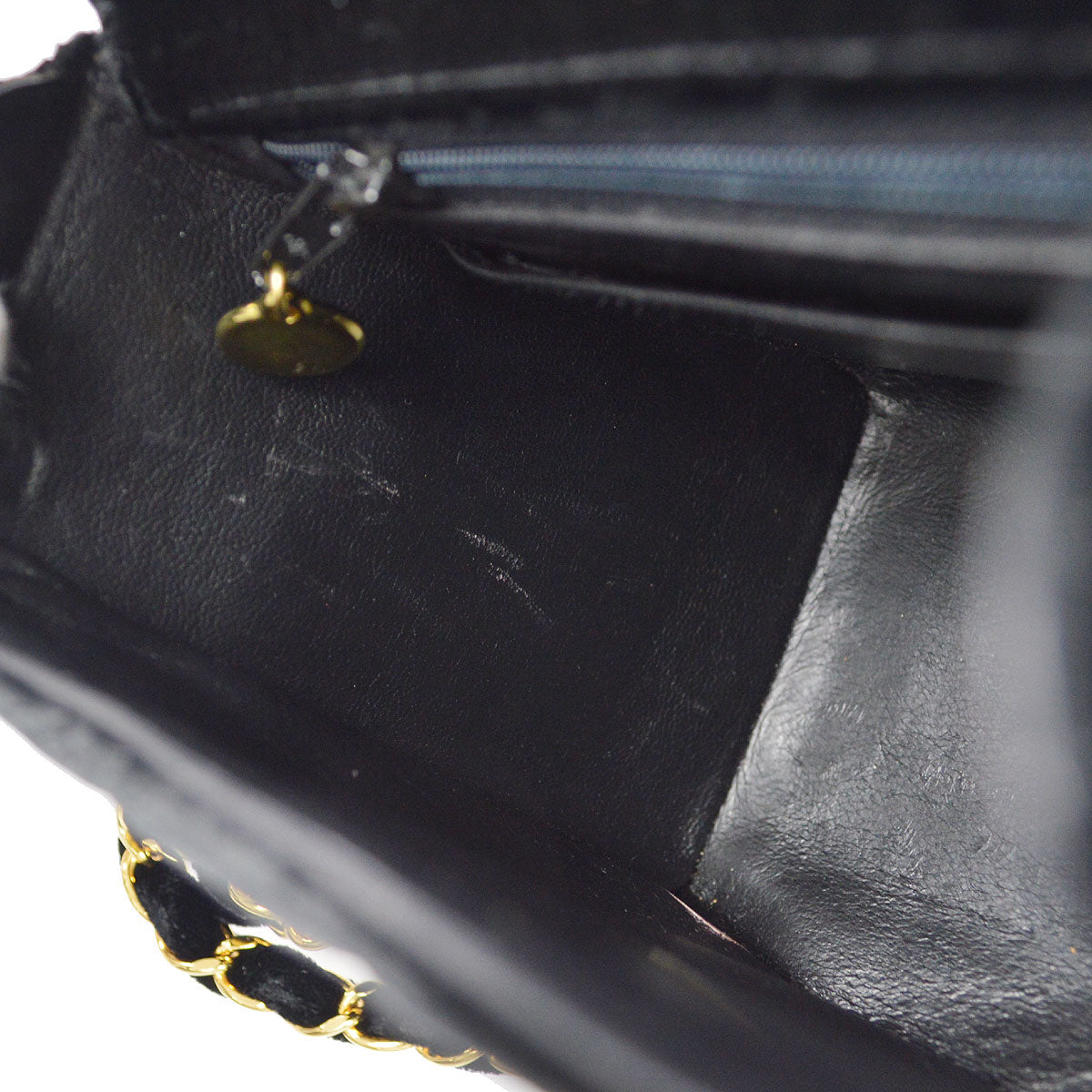 CHANEL 1991-1994 Cube Flap Mini Black Velvet