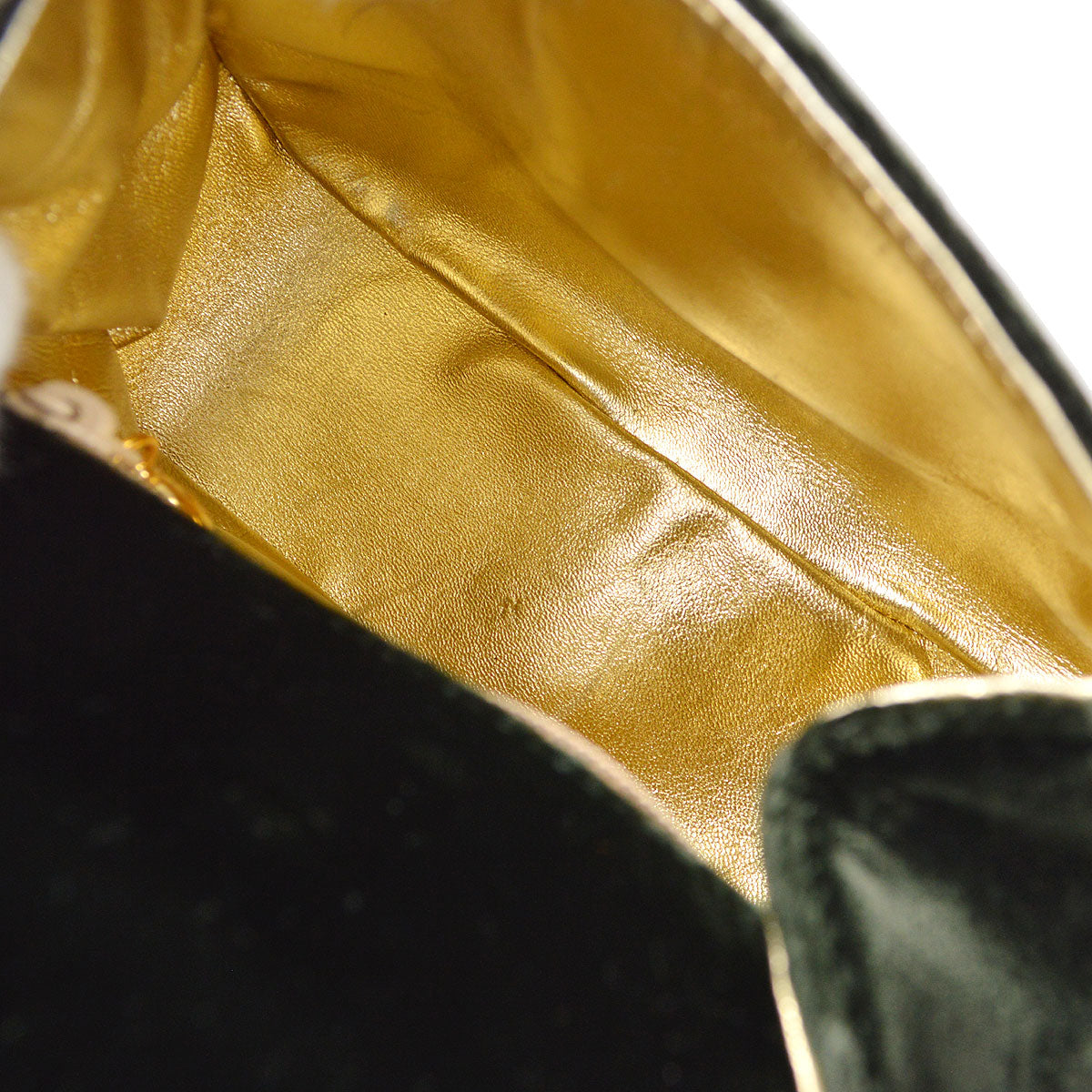 CHANEL * 1994-1996 Handbag Dark Green Velvet