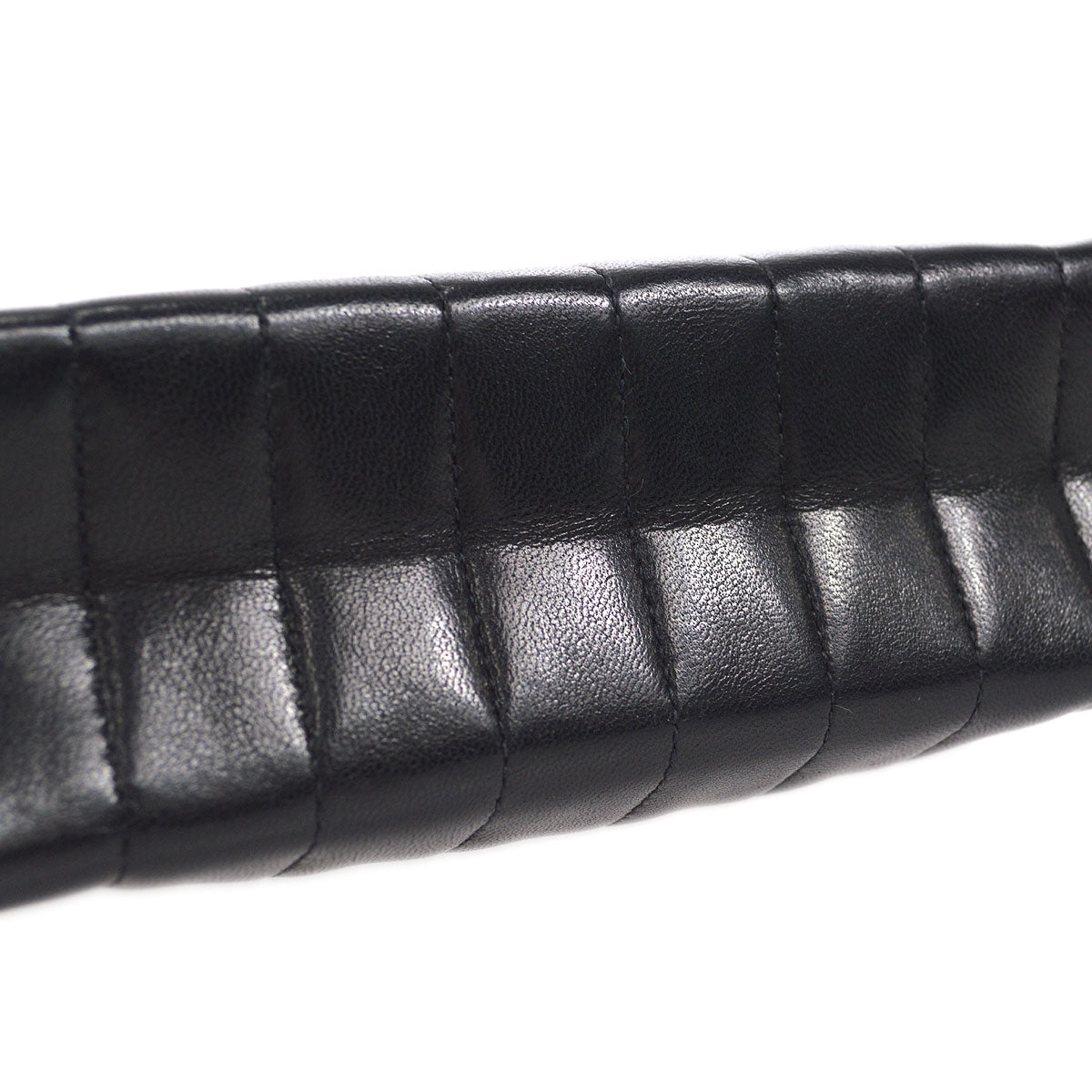 CHANEL 1991-1994 Vertical Straight Flap Mini Black Lambskin