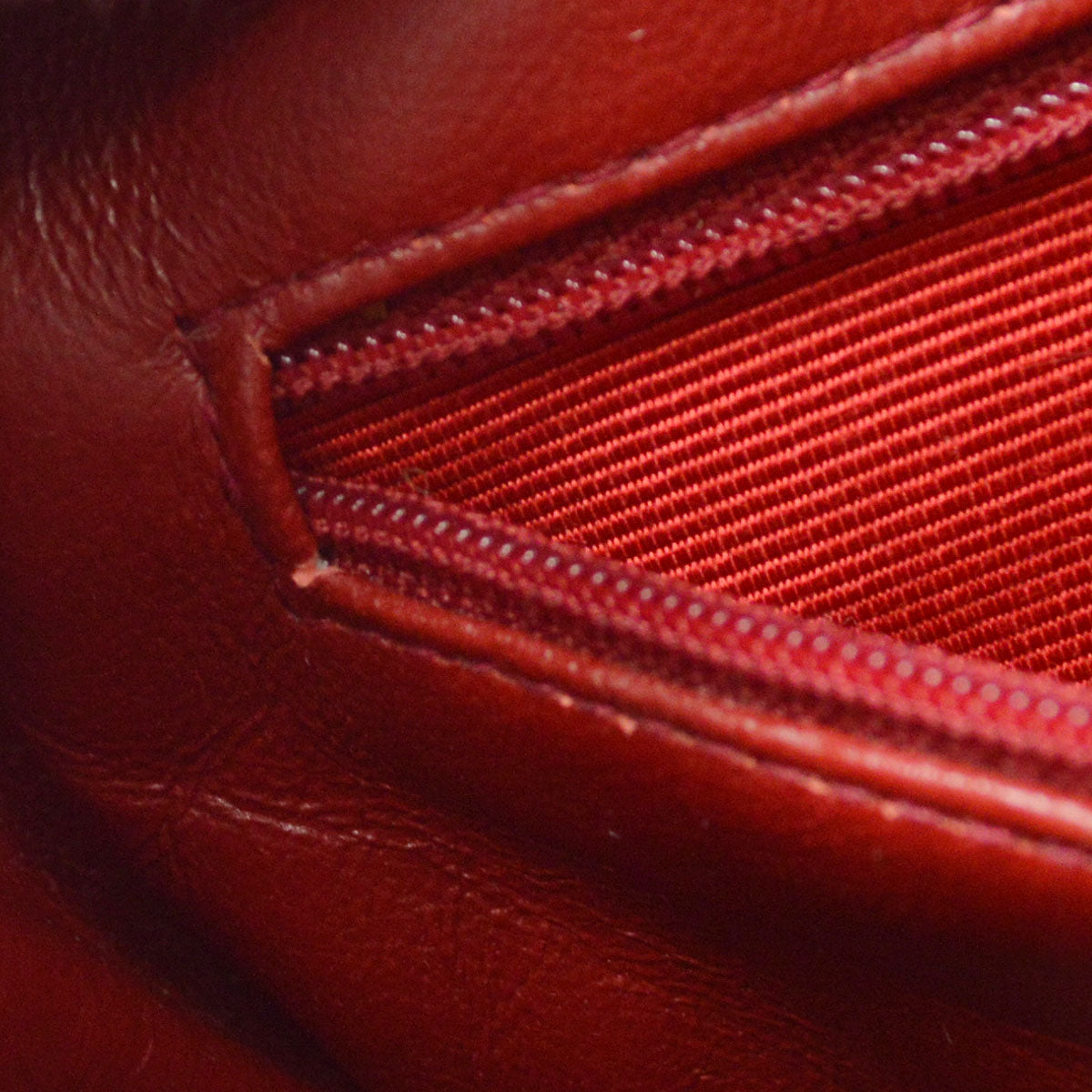 CHANEL 1991-1994 Pocket Camera Bag Mini Red Lambskin