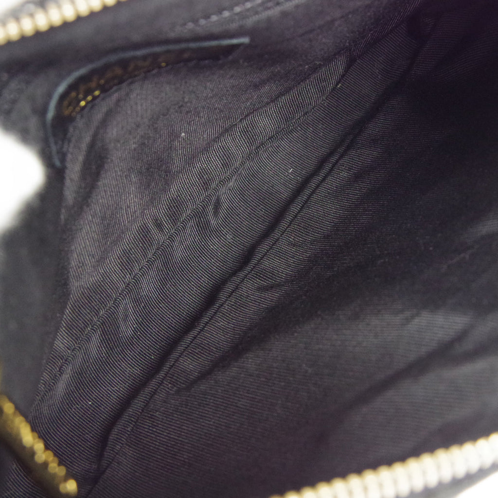 CHANEL 2001-2003 Shoulder Bag Black Caviar