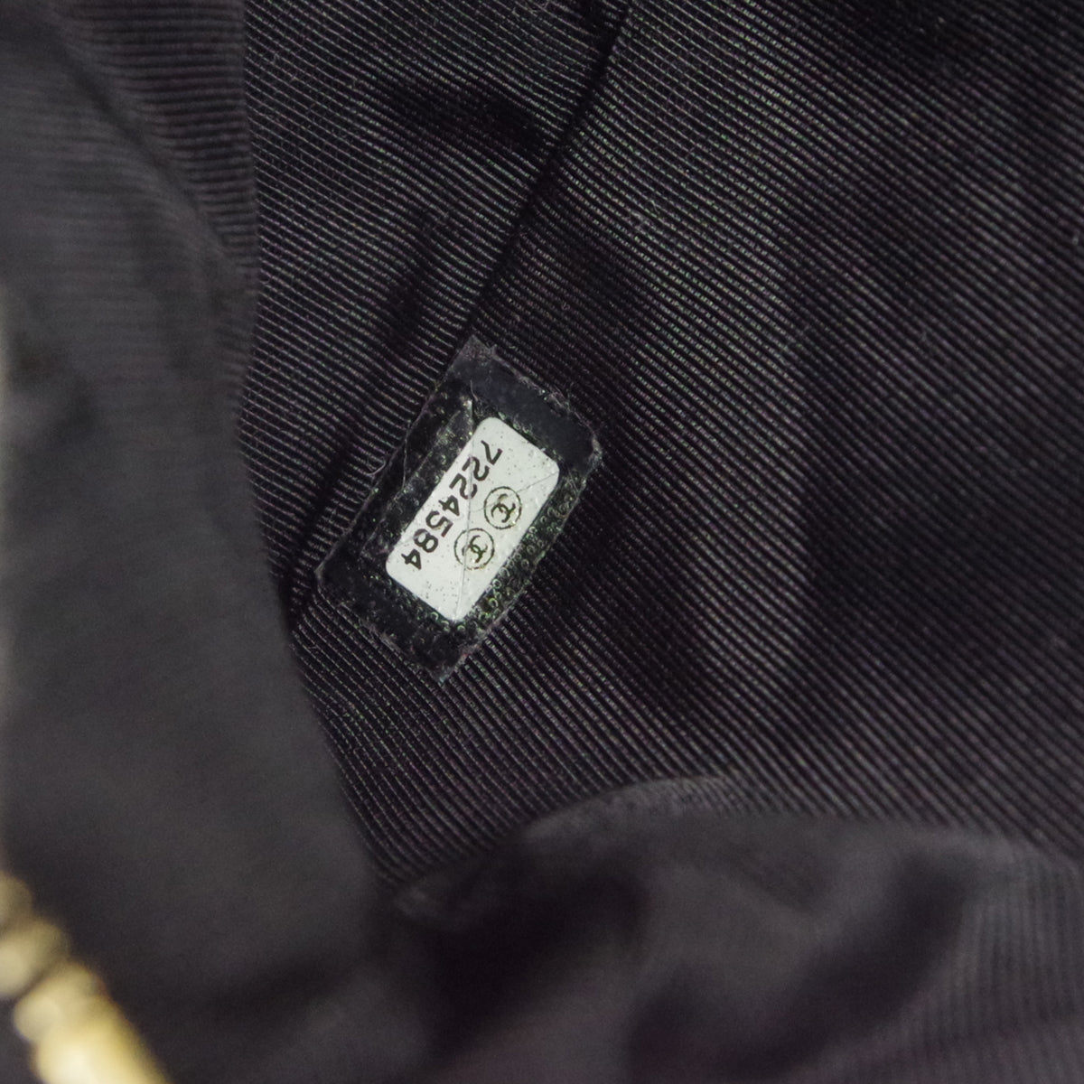 CHANEL 2001-2003 Shoulder Bag Black Caviar