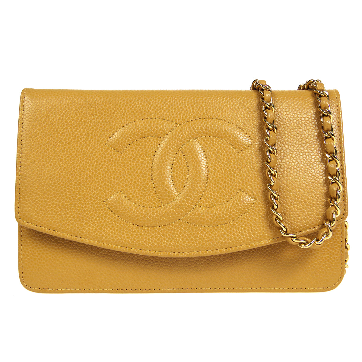 CHANEL 20032004 Timeless WOC Beige Caviar