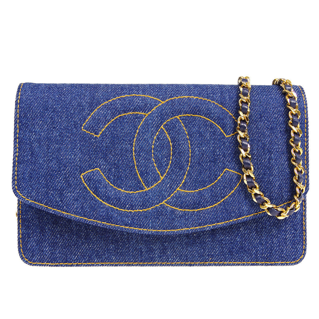 CHANEL 1996-1997 Timeless WOC Denim