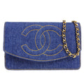 CHANEL 1996-1997 Timeless WOC Denim