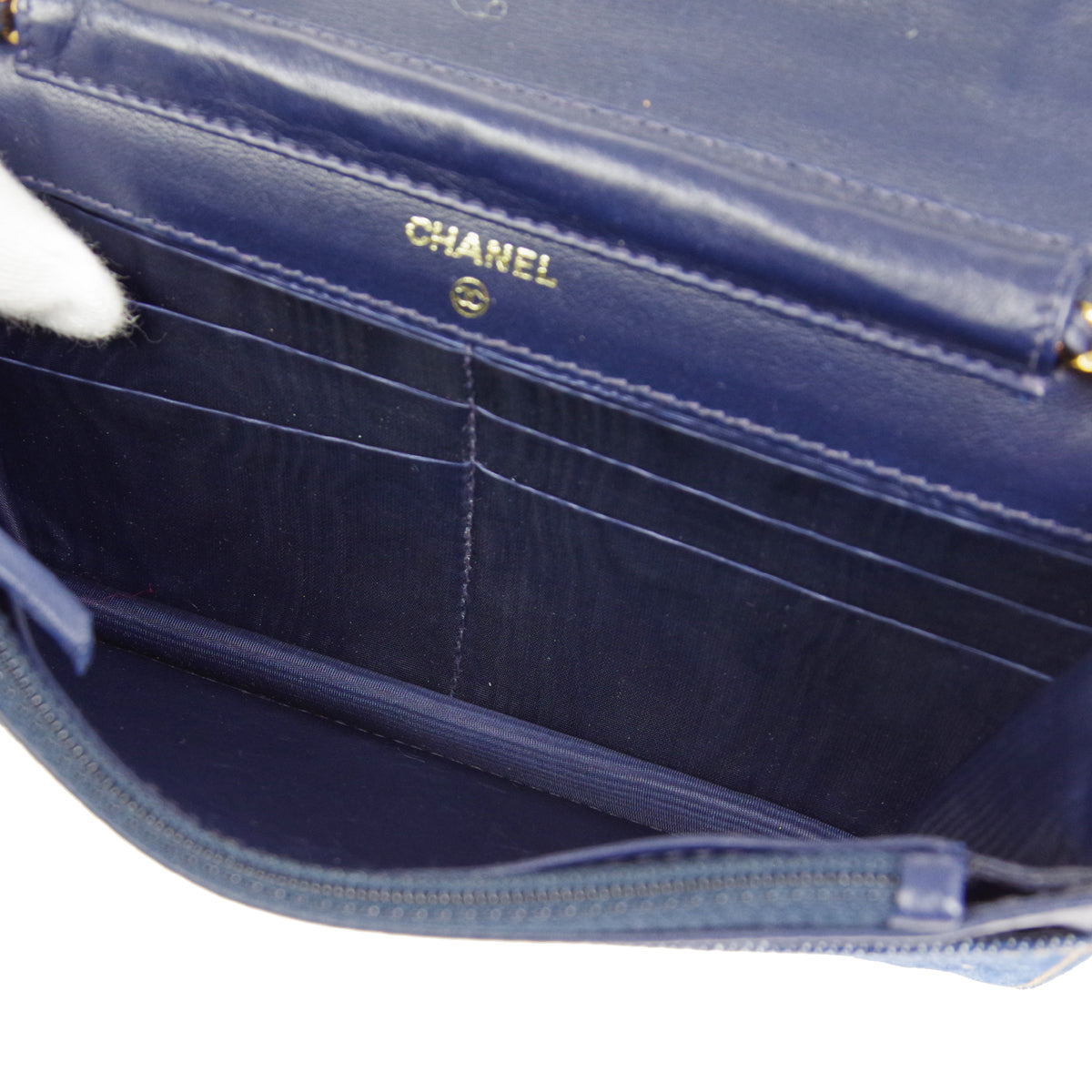 CHANEL 1996-1997 Timeless WOC Denim