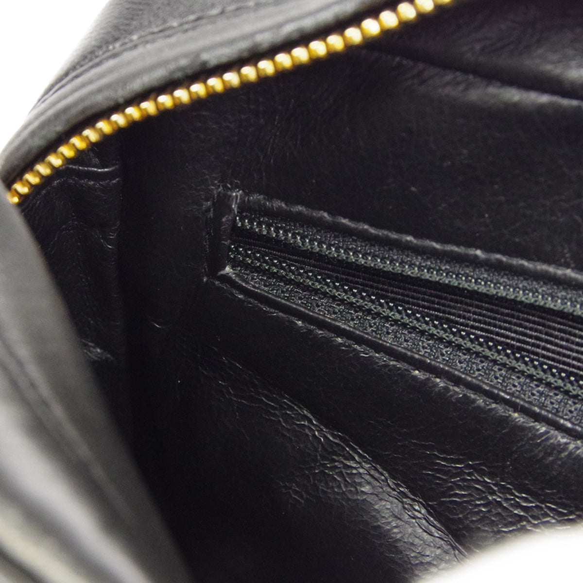 CHANEL 1991-1994 Pocket Camera Bag Mini Black Lambskin