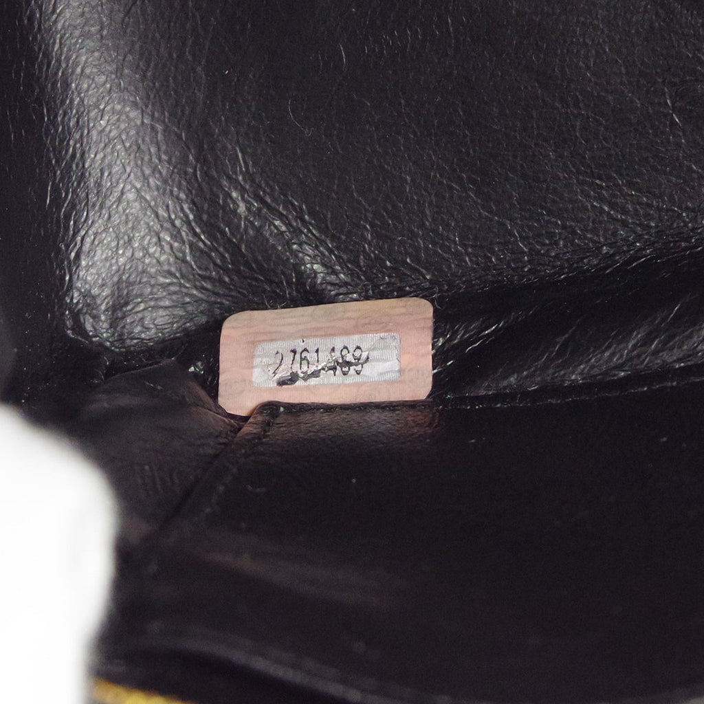 CHANEL 1991-1994 Pocket Camera Bag Mini Black Lambskin