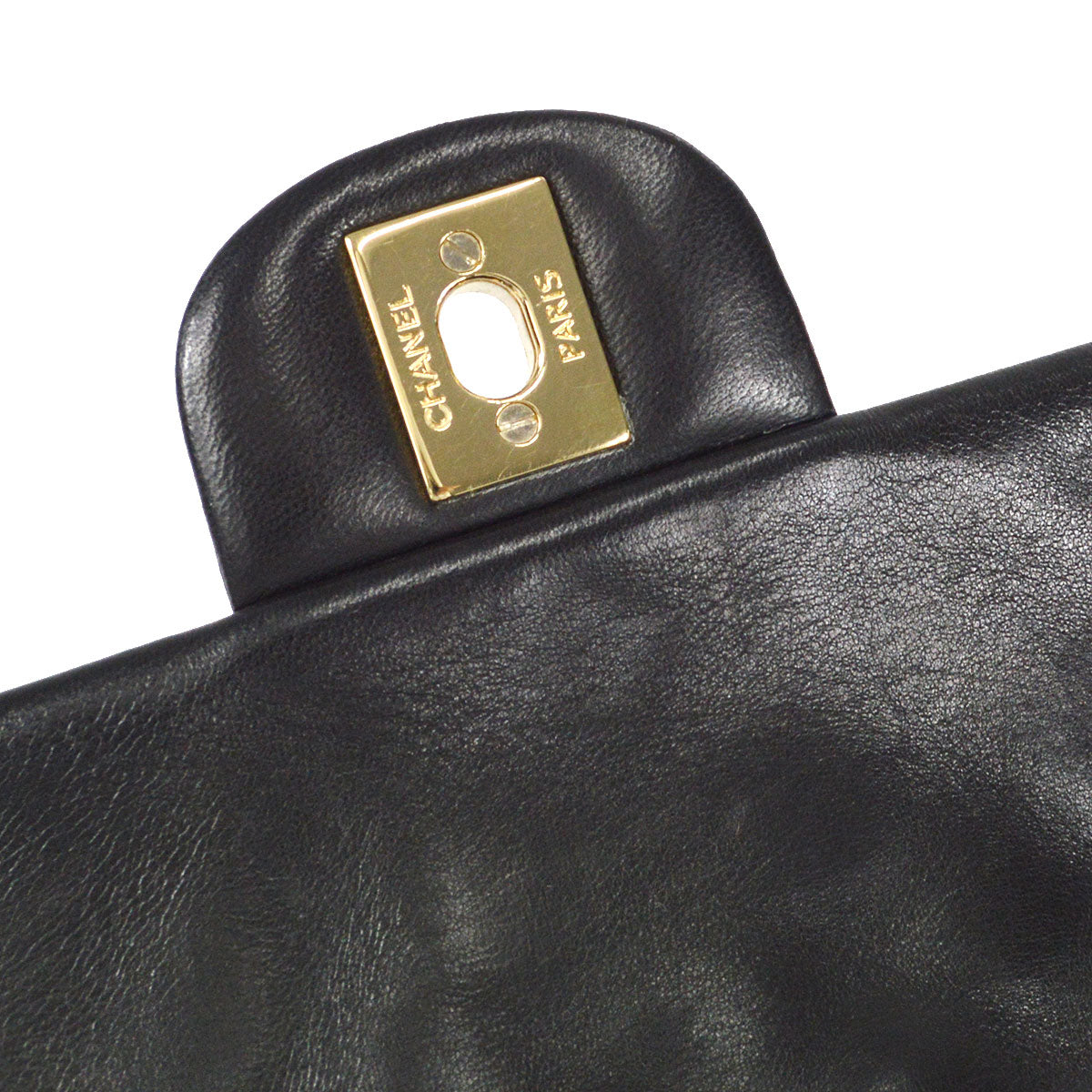 CHANEL 2009-2010 Heart Charm East West Black Lambskin