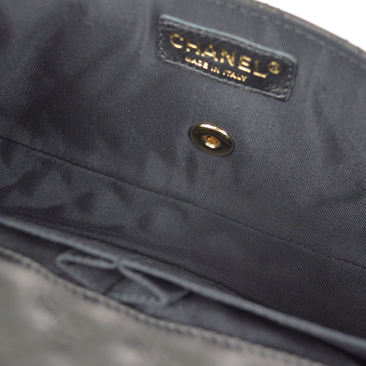 CHANEL 2009-2010 Heart Charm East West Black Lambskin