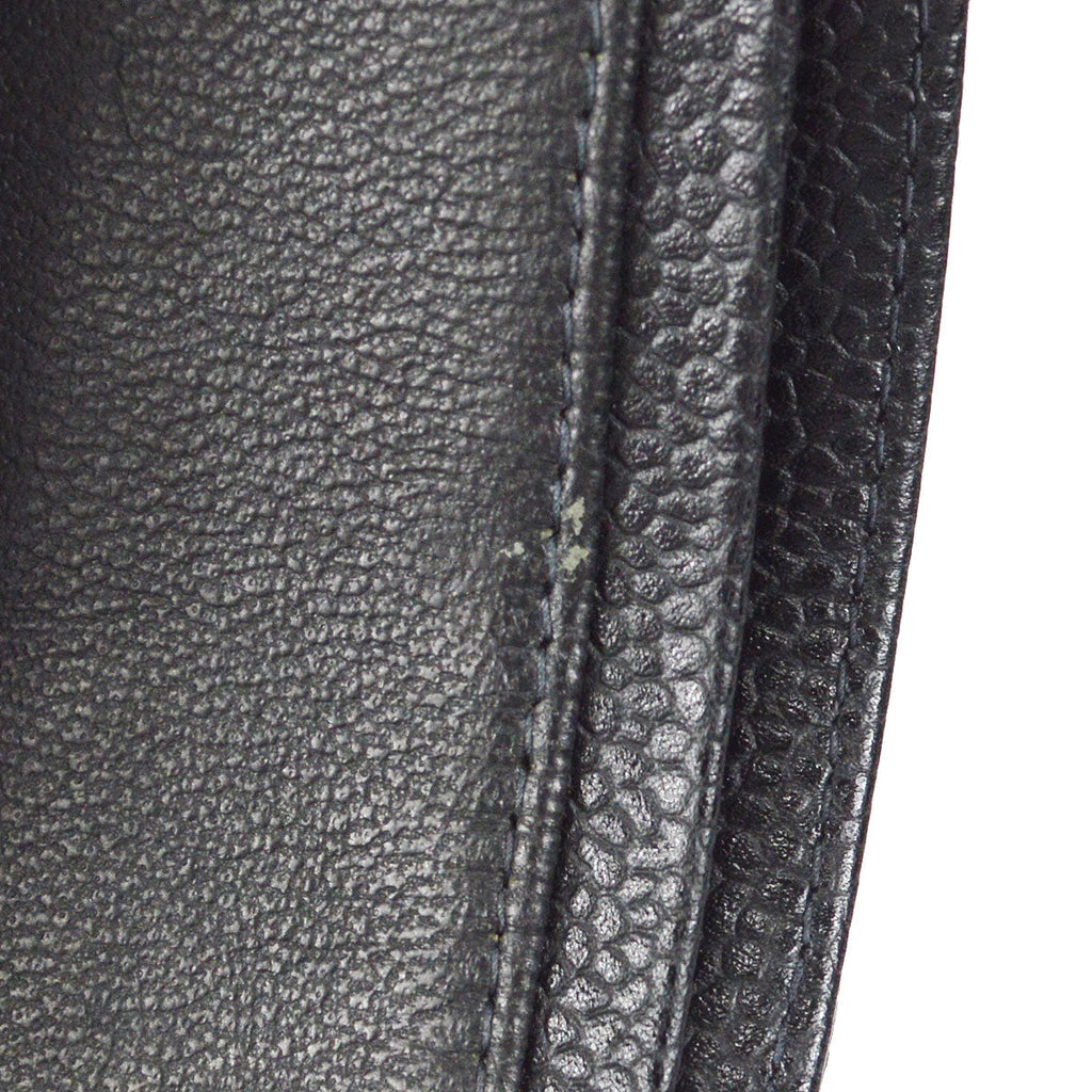 CHANEL 2001-2003 Classic Double Flap Medium Black Caviar