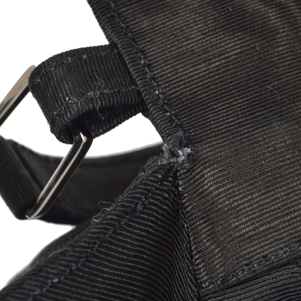 CHANEL 1997-1999 Handbag SHW Black Canvas