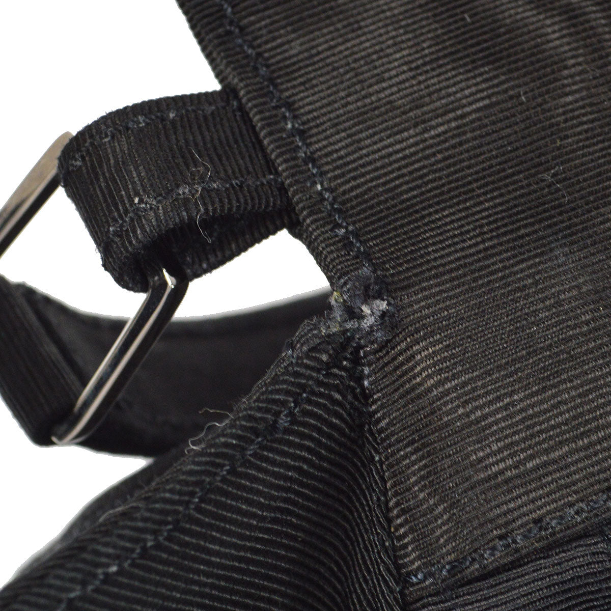 CHANEL 1997-1999 Handbag SHW Black Canvas