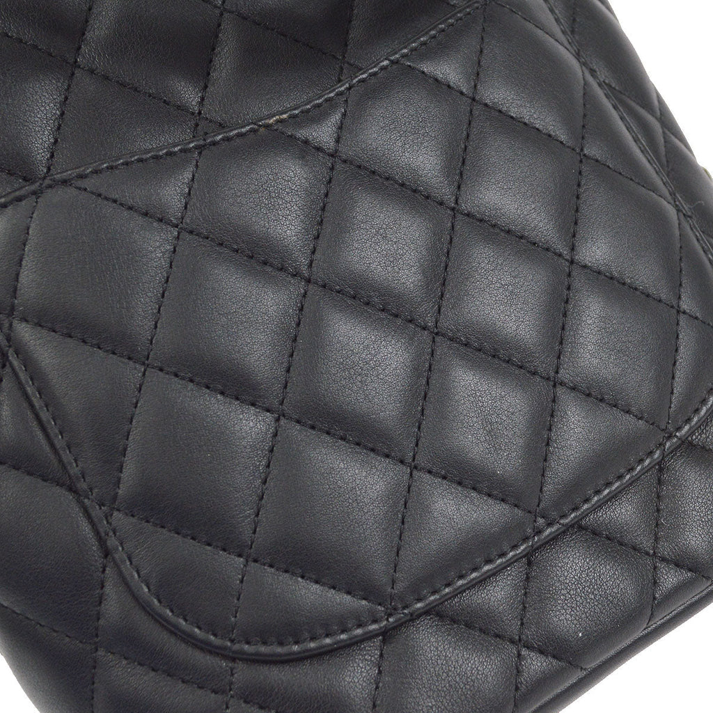 CHANEL 2004-2005 Cambon Ligne Handbag Black Calfskin