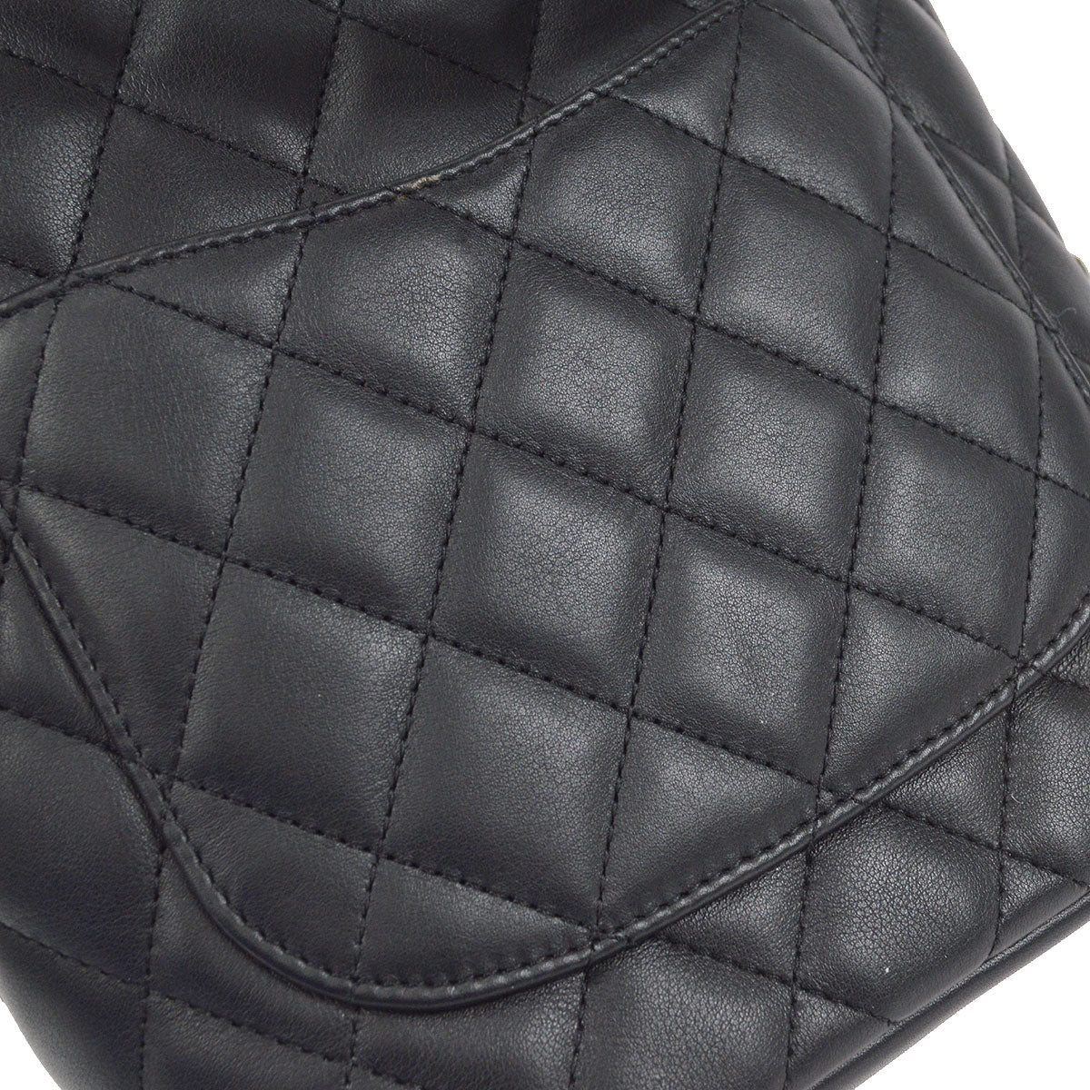 CHANEL 2004-2005 Cambon Ligne Handbag Black Calfskin