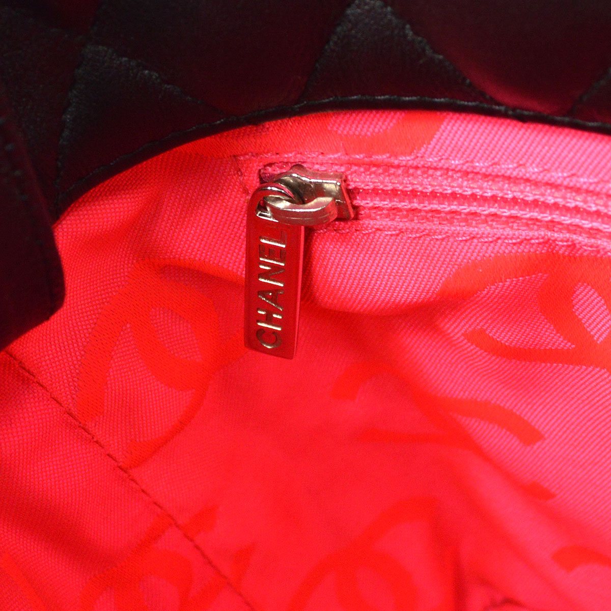CHANEL 2004-2005 Cambon Ligne Handbag Black Calfskin