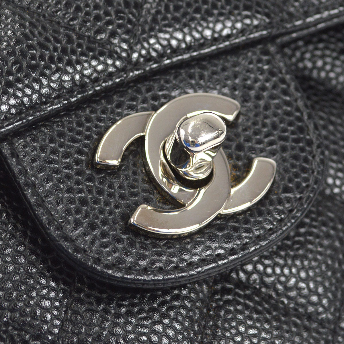 CHANEL 1997-1999 Classic Double Flap Small Black Caviar