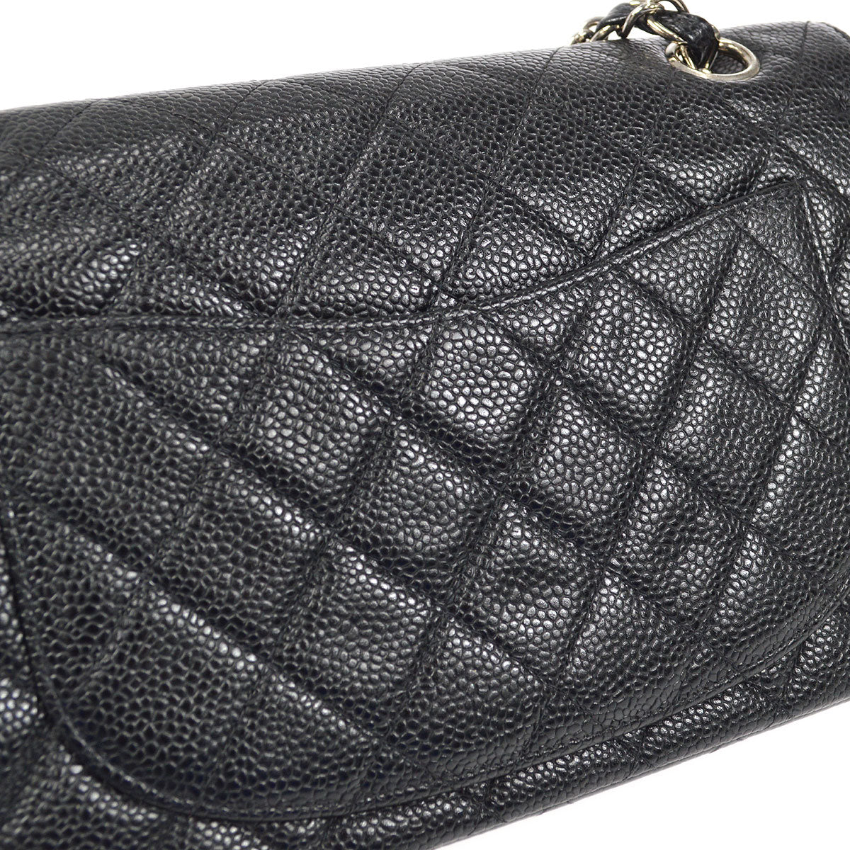 CHANEL 1997-1999 Classic Double Flap Small Black Caviar