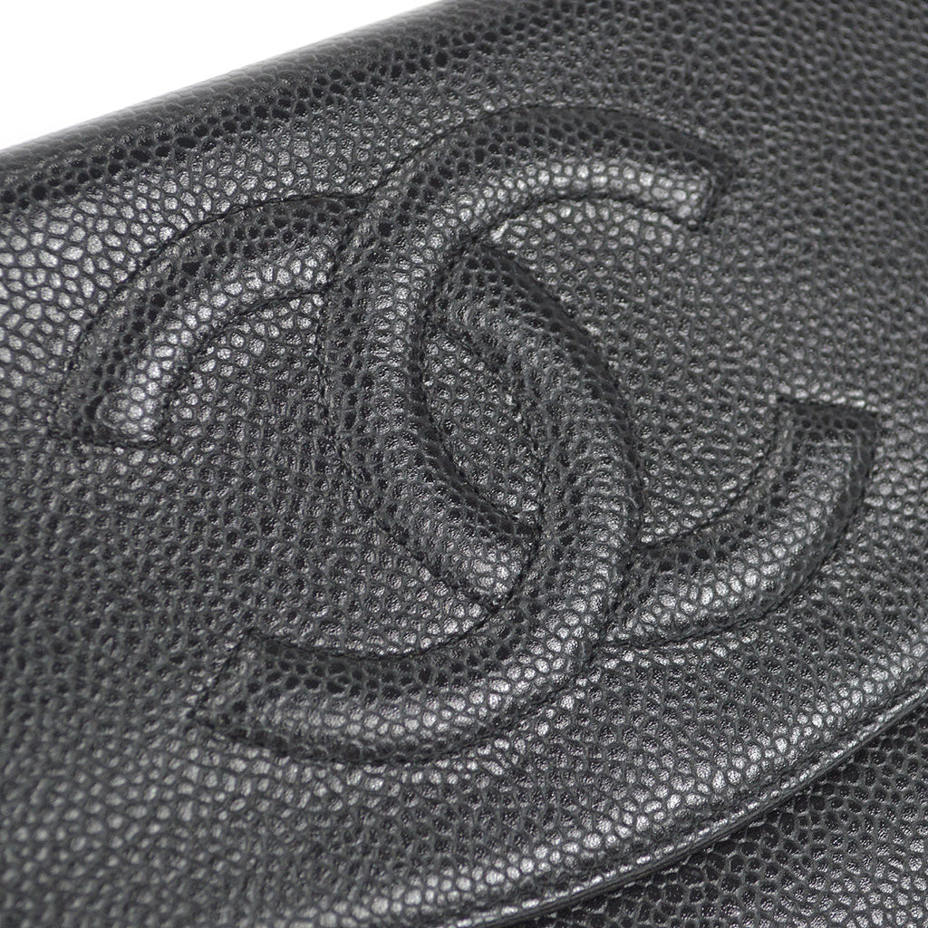 CHANEL 2004-2005 Timeless WOC SHW Black Caviar