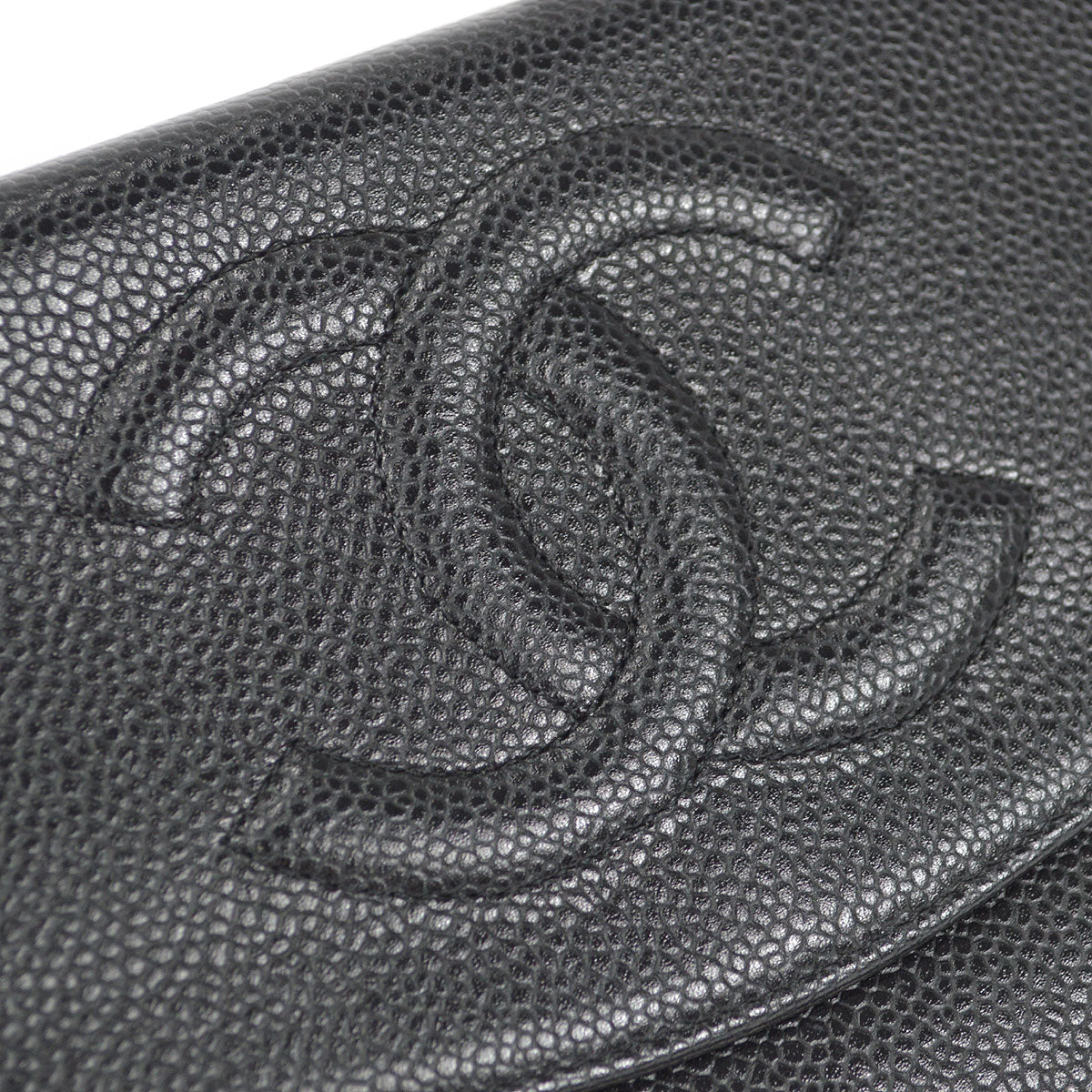 CHANEL 2004-2005 Timeless WOC SHW Black Caviar