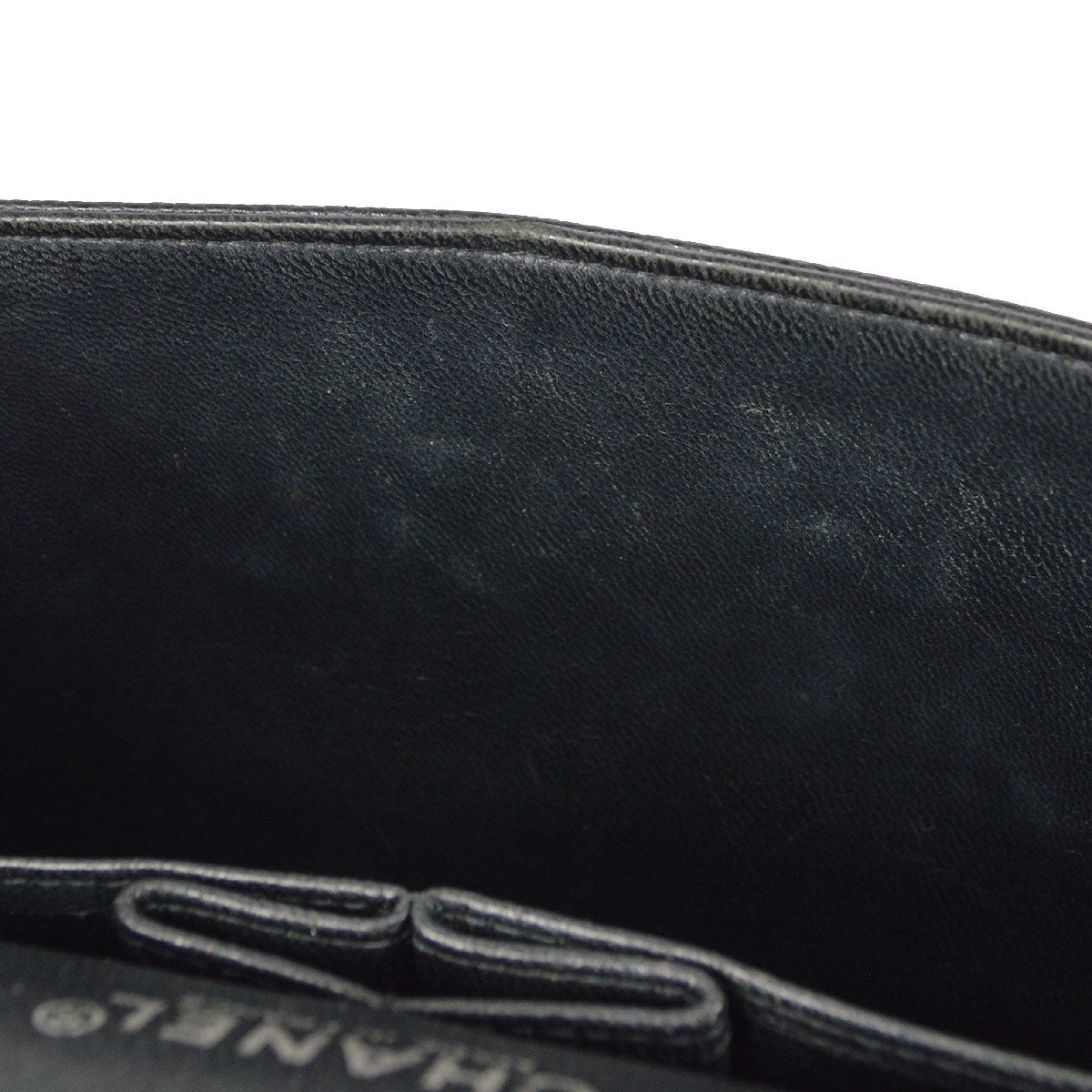 CHANEL 2000-2001 Classic Double Flap Medium SHW Black Caviar