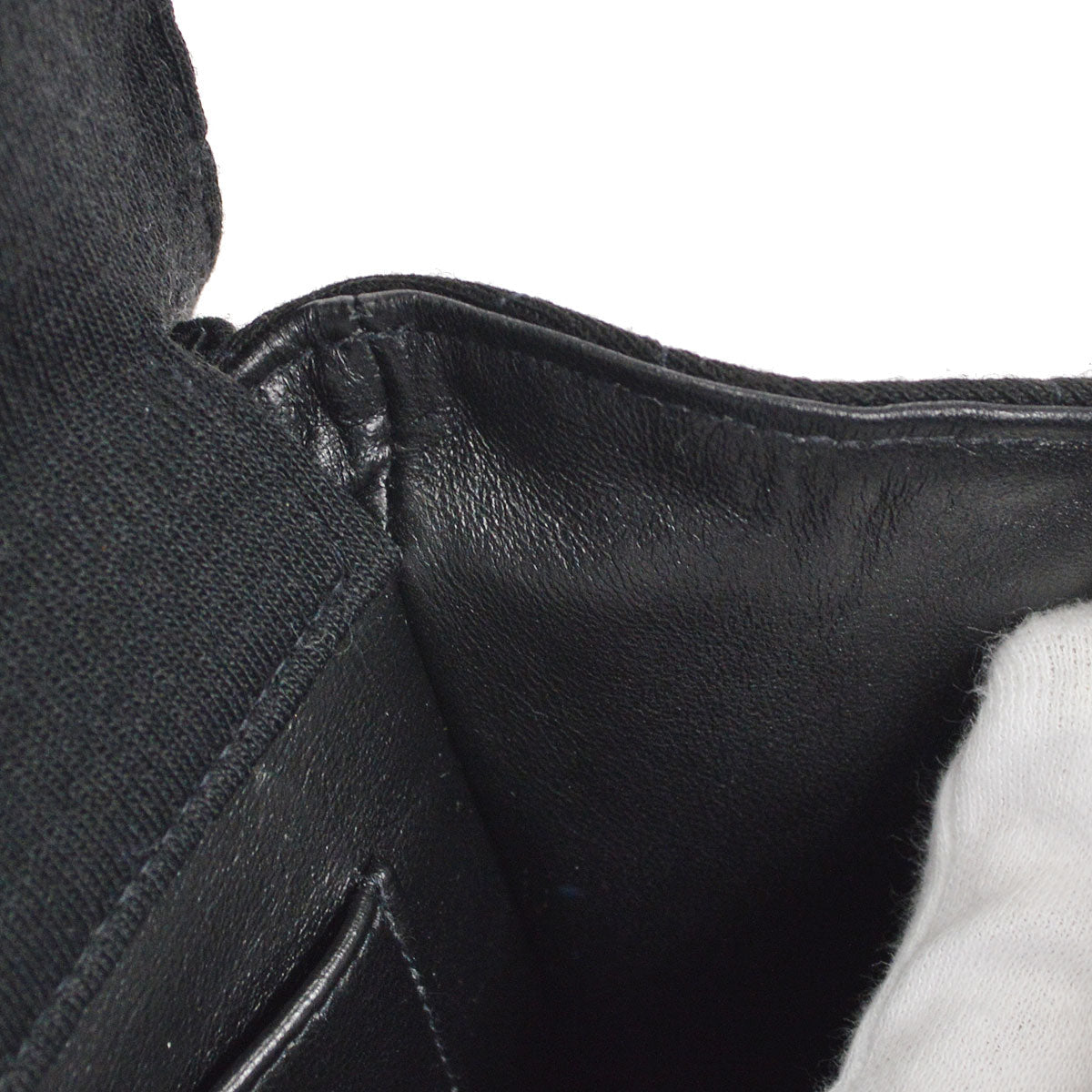 CHANEL 1996-1997 Double Side Classic Flap Medium SHW Black Jersey