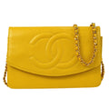 CHANEL 1996-1997 Timeless WOC Yellow Caviar
