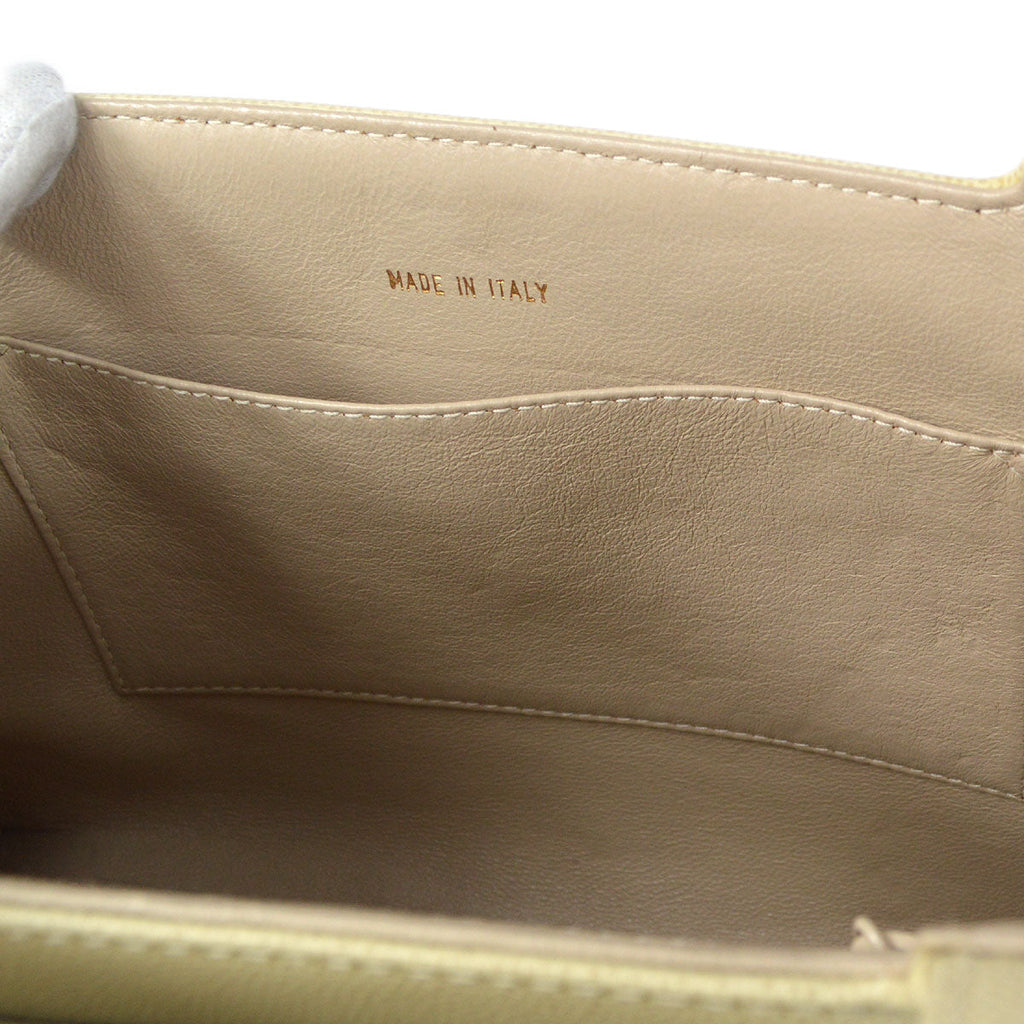 CHANEL 1998 Handbag Ivory Caviar