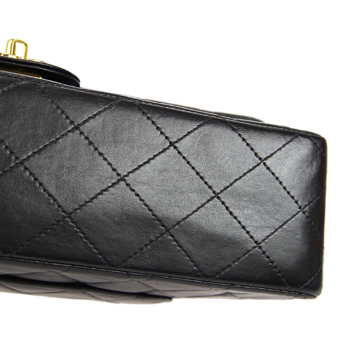 CHANEL 2000-2001 Classic Double Flap Medium Black Lambskin