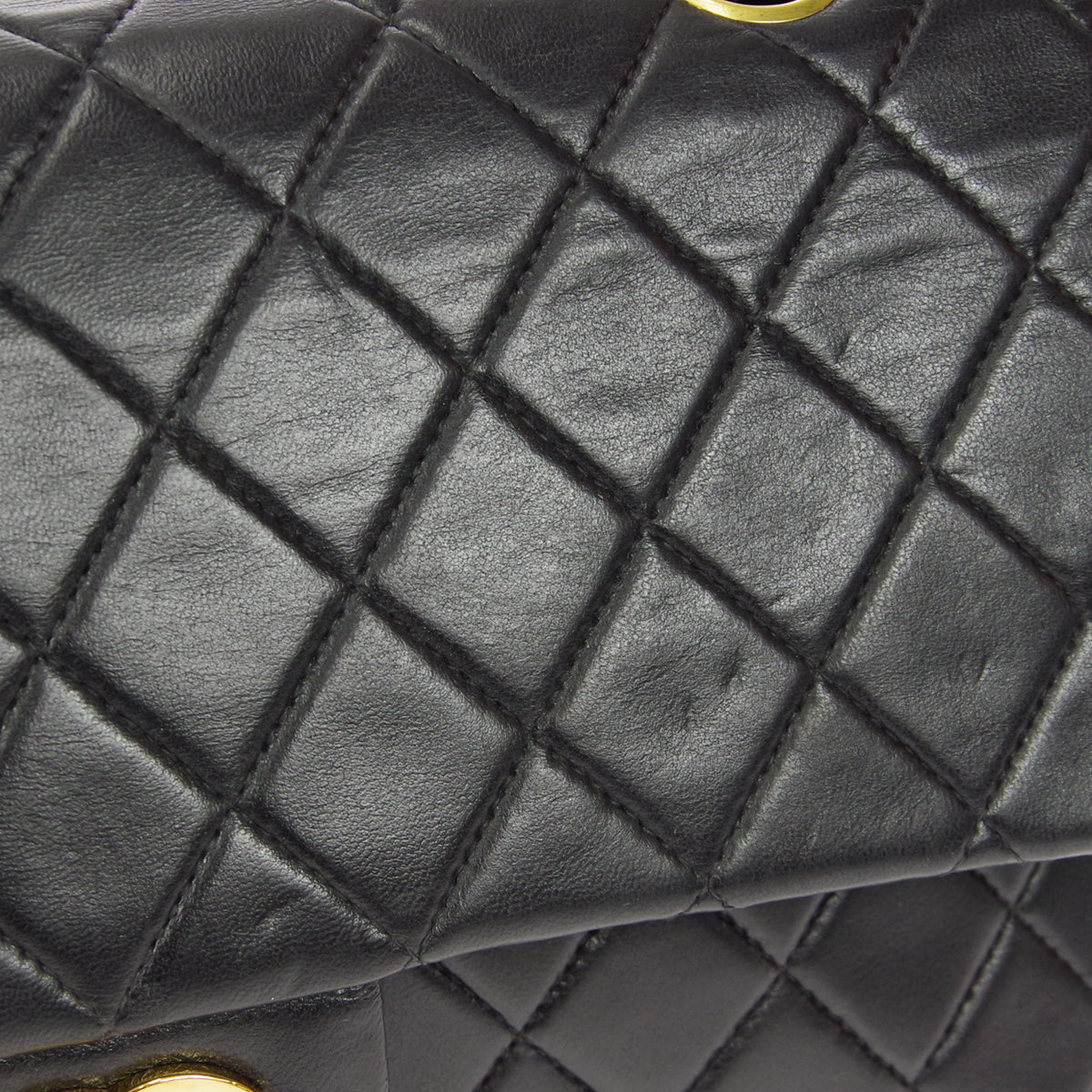 CHANEL 2000-2001 Classic Double Flap Medium Black Lambskin