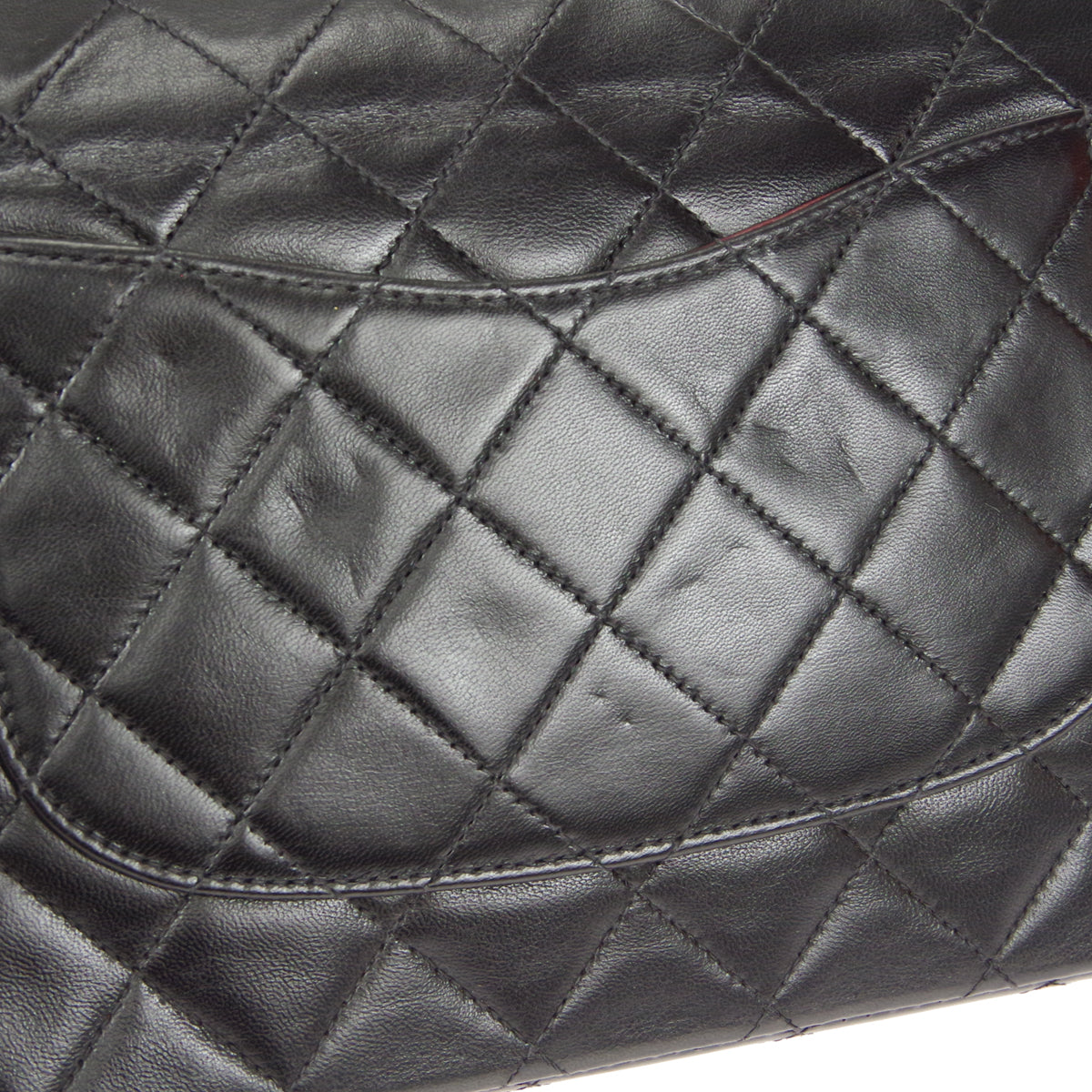 CHANEL 1997-1999 Classic Double Flap Medium Black Lambskin