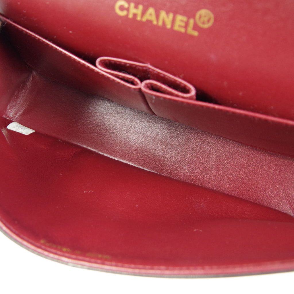 CHANEL 1997-1999 Classic Double Flap Medium Black Lambskin