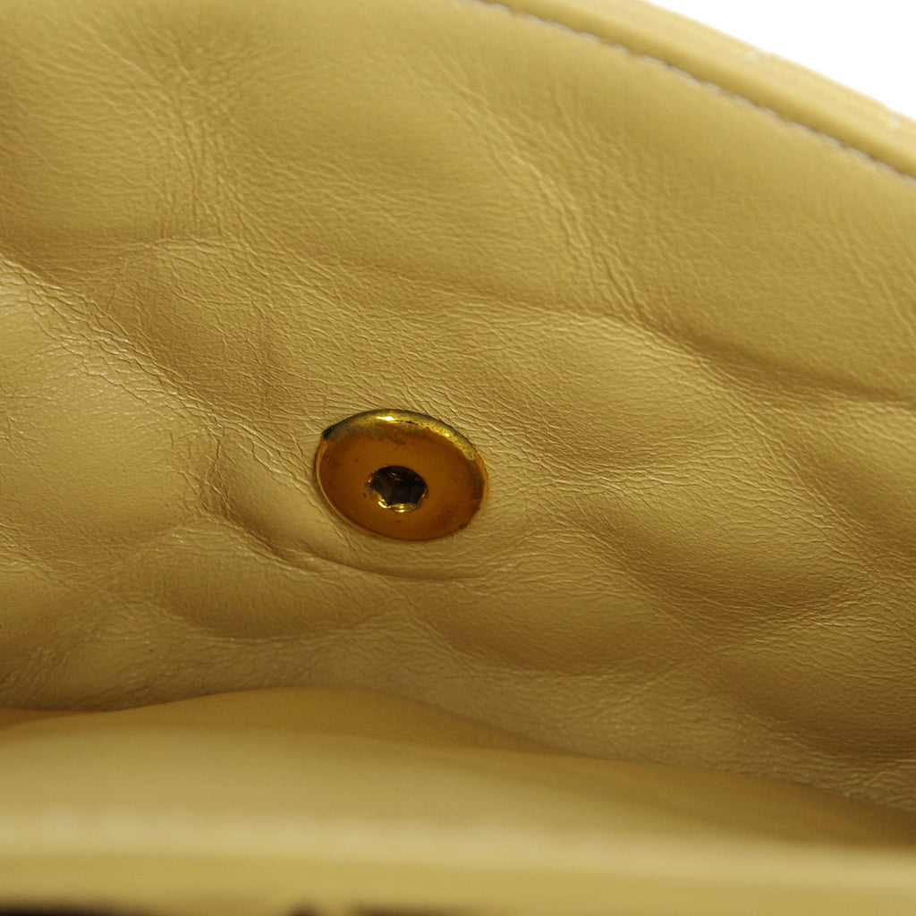 CHANEL 2000-2001 Classic Double Flap Medium Beige Lambskin