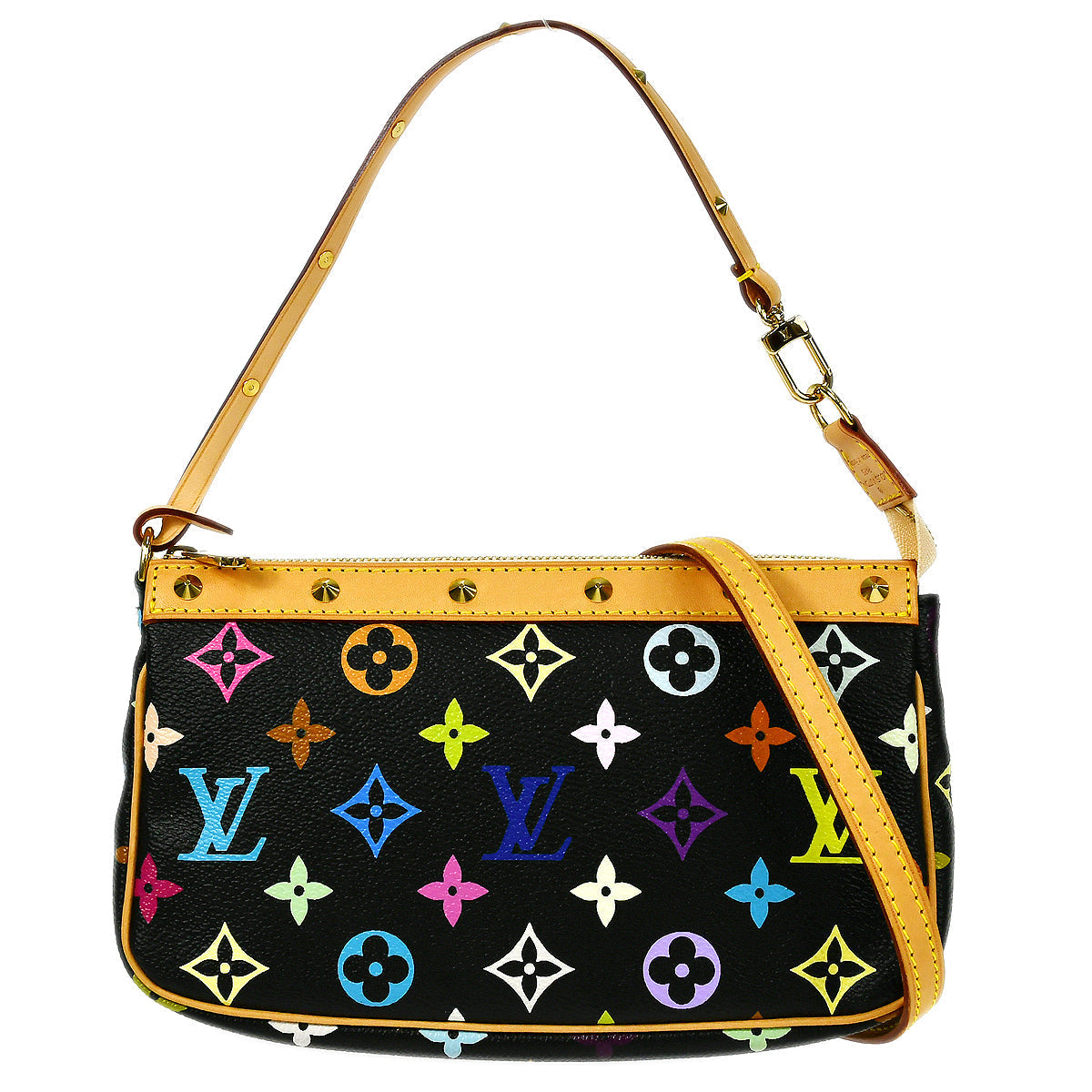 LOUIS VUITTON 2003 POCHETTE ACCESSOIRES 2WAY MONOGRAM MULTICOLOR M92648
