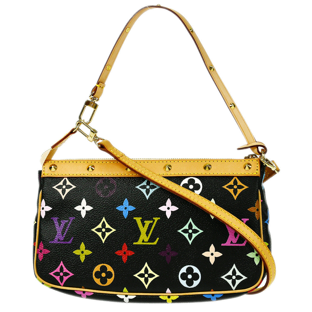 LOUIS VUITTON 2003 POCHETTE ACCESSOIRES 2WAY MONOGRAM MULTICOLOR M92648