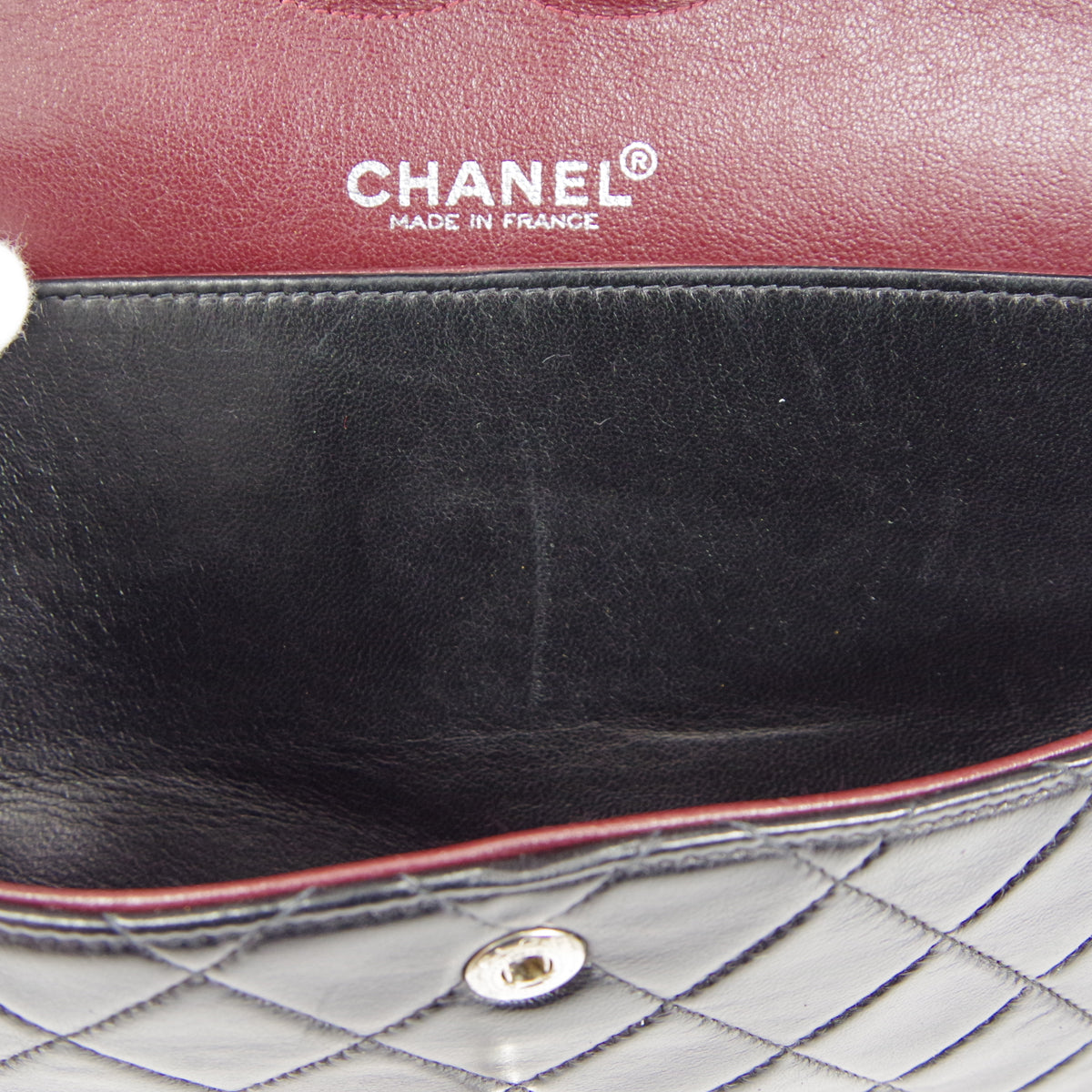 CHANEL 2000-2001 Classic Double Flap Medium SHW Black Lambskin