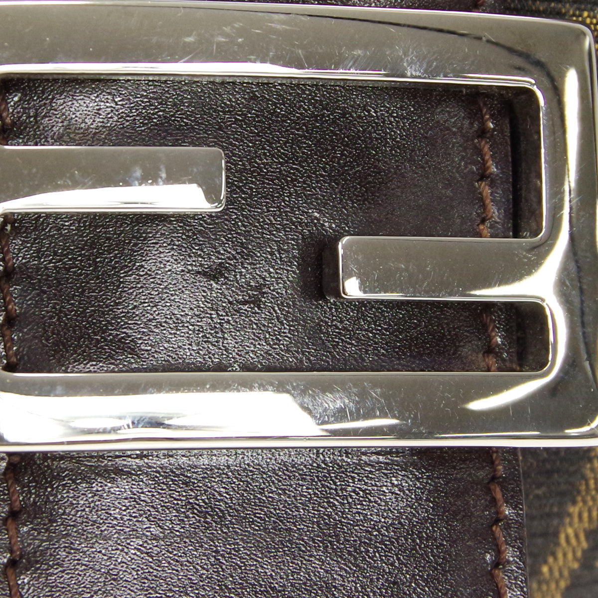 FENDI Zucca Mini Handbag Brown 48614