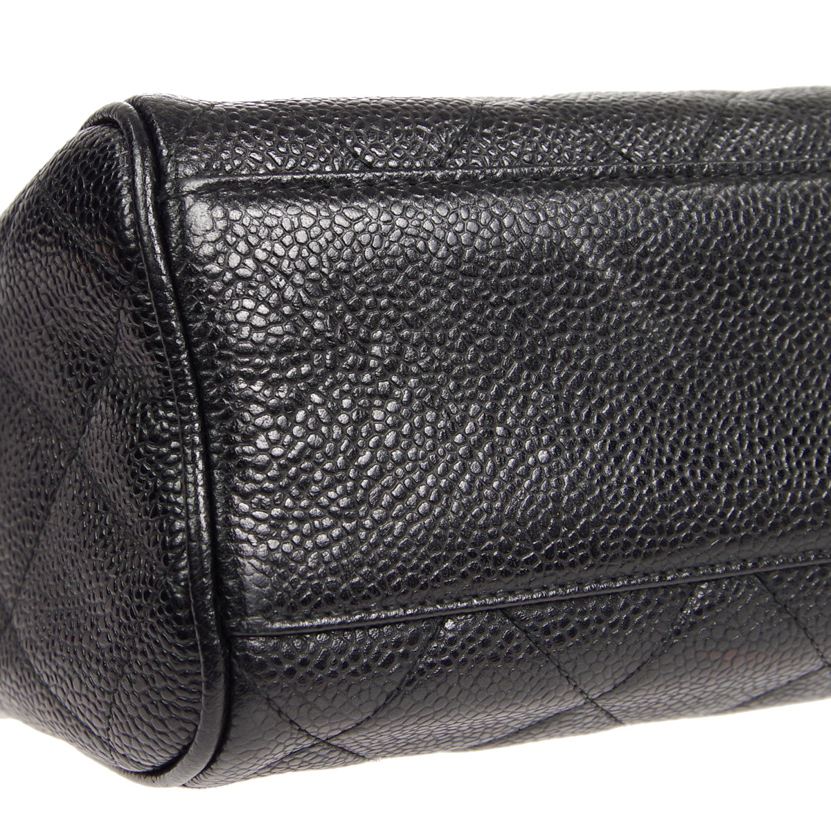 CHANEL 1993-1996 Camera Bag Medium Black Caviar