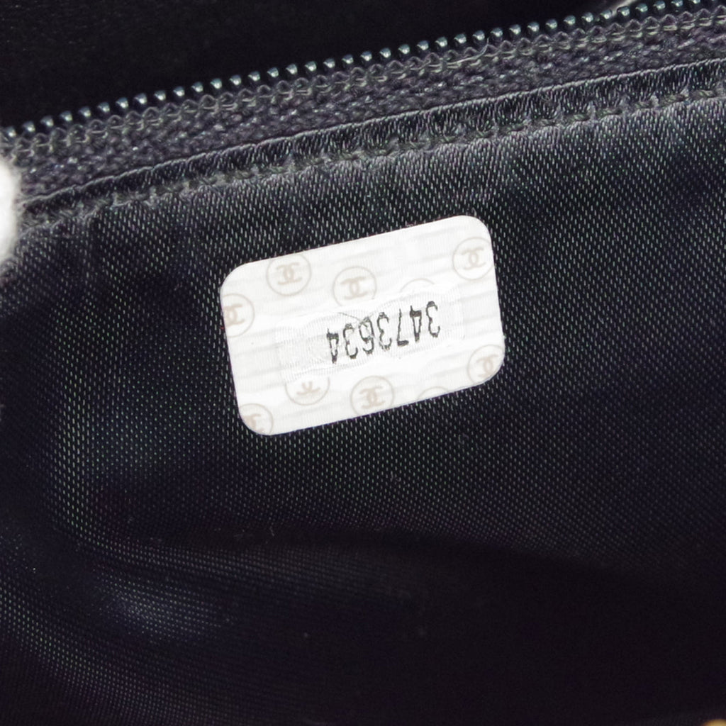 CHANEL 1993-1996 Camera Bag Medium Black Caviar