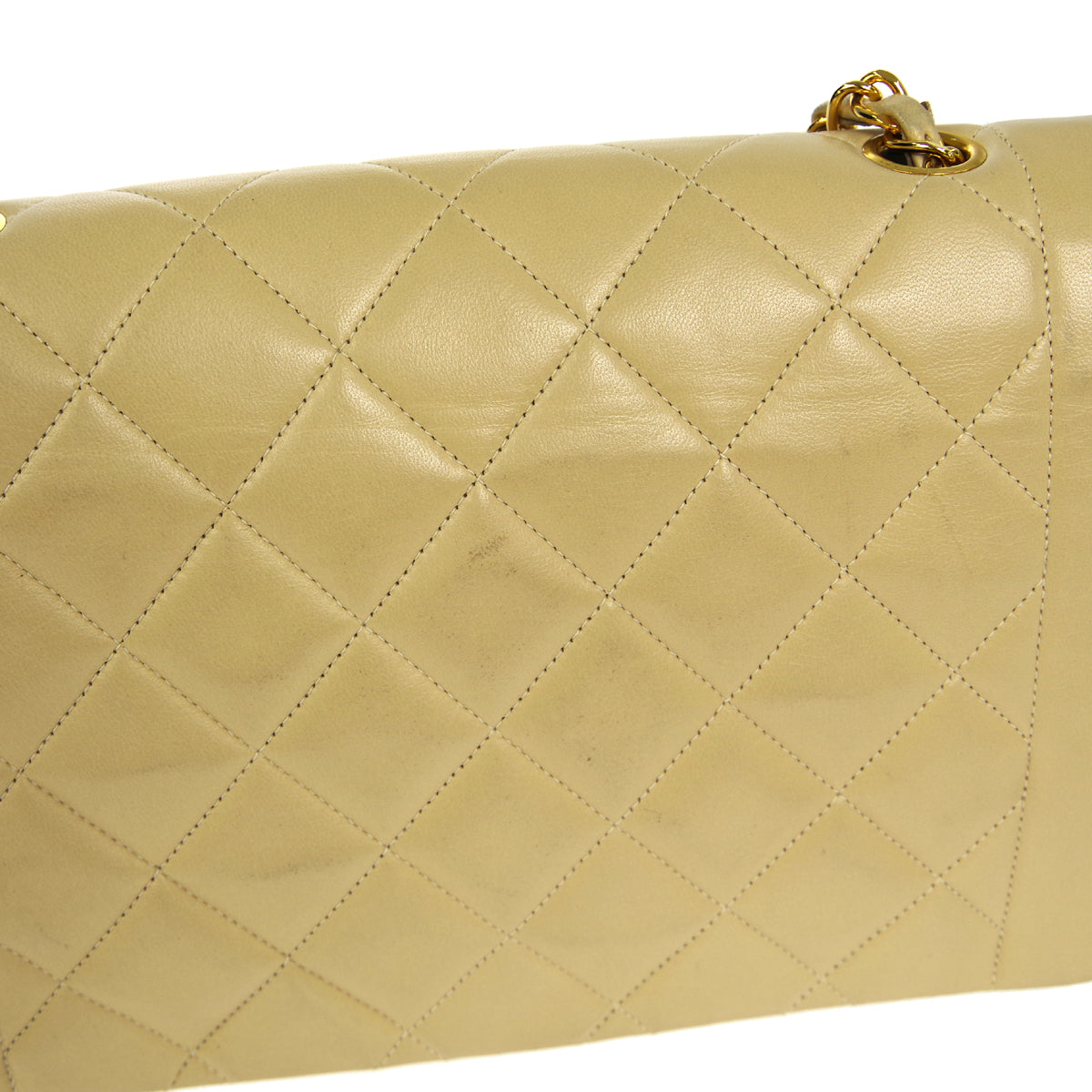 CHANEL 1994-1996 Diana Flap Medium Beige Lambskin