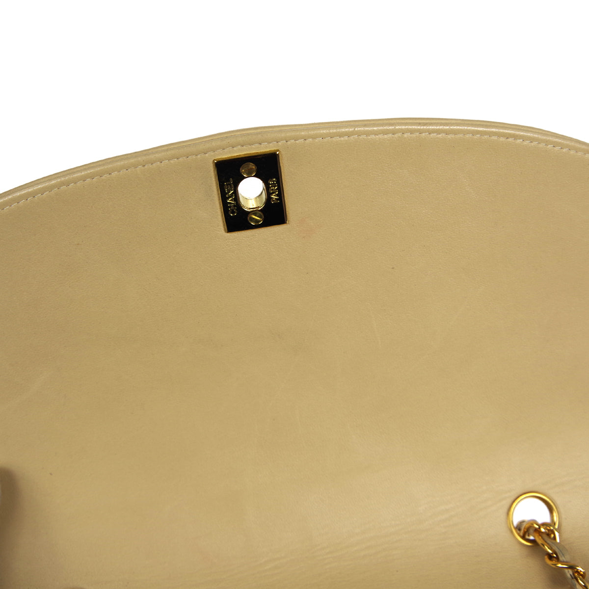 CHANEL 1994-1996 Diana Flap Medium Beige Lambskin