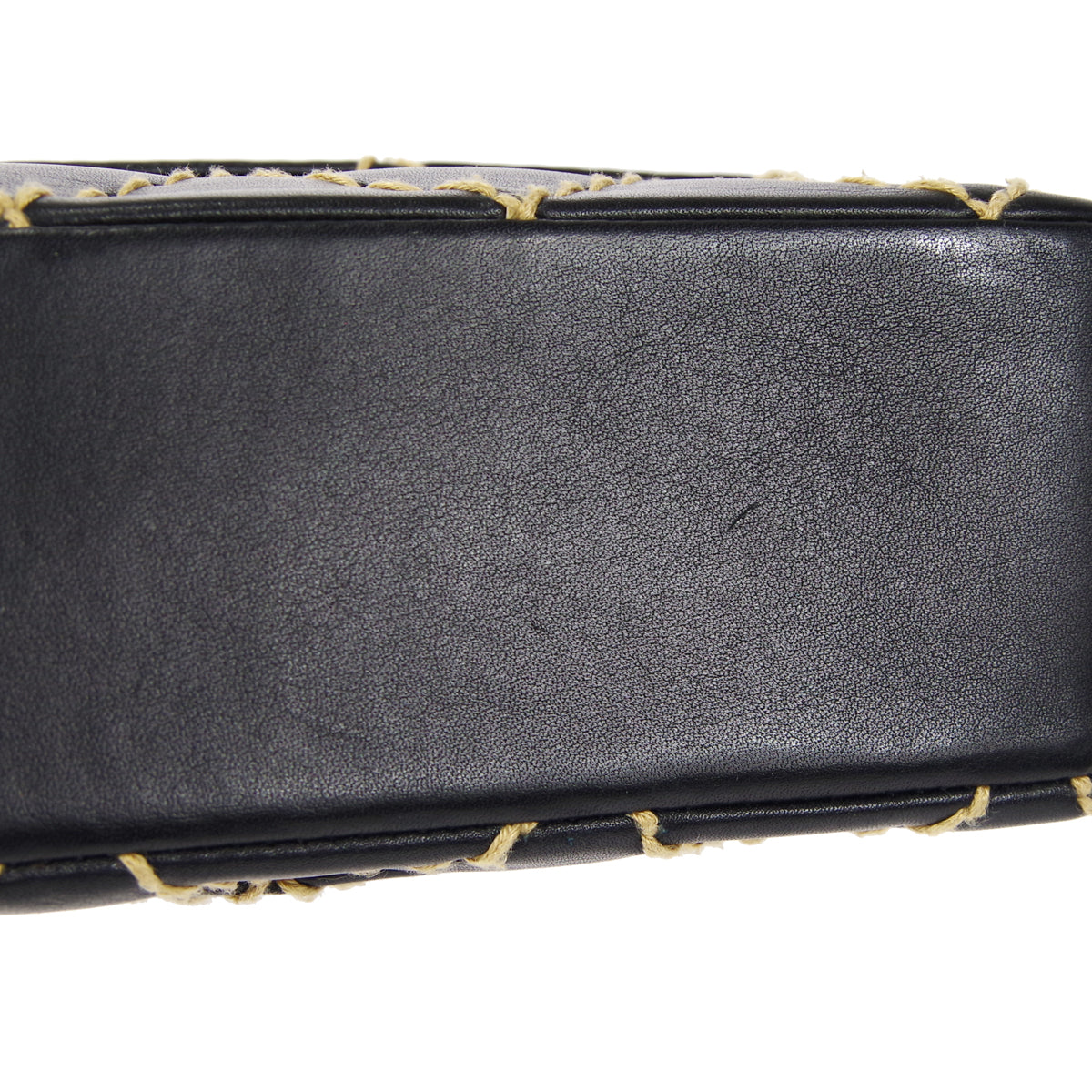 CHANEL 2000-2001 Wild Stitch Straight Flap Medium Black Calf